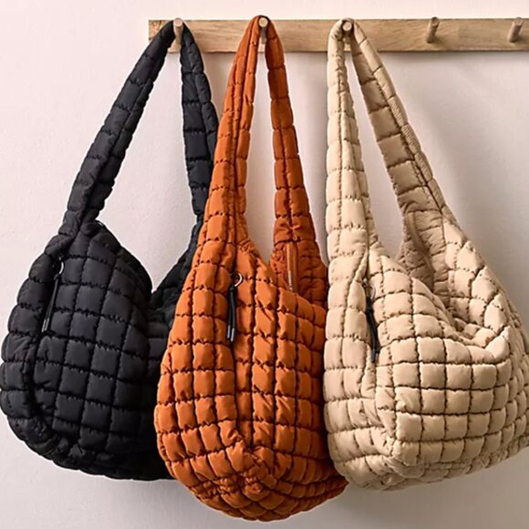 Free People FP Movement Quilted Carryall - Dusty Rose - Picture 3 of 12